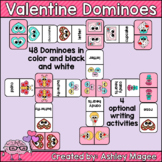 Valentine's Day Domino Game with Writing Activity Options
