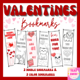 Valentine's Day Doodle and Colorful Bookmarks - For the li