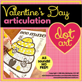 Valentine's Day Dot Art for Articulation  |  ALL sounds NO prep