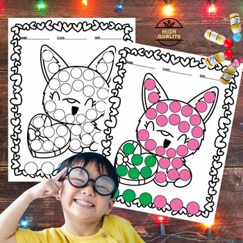 Valentine's Day Dot Markers Coloring Book For Kids,Paint daubers Activity