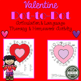 Valentine's Day Dot-to-Dot for Articulation and Language T