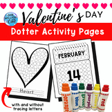 Dotter Activity Pages-Valentine's Day -Dot Art-Bingo Dotte