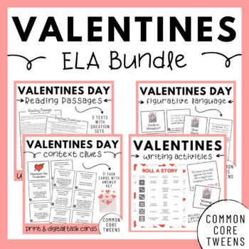 Preview of Valentine's Day ELA Bundle