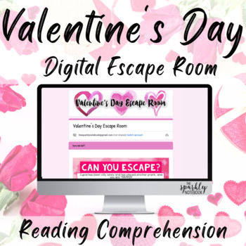 Preview of Valentine's Day ELA DIGITAL Escape Room - Reading Comprehension