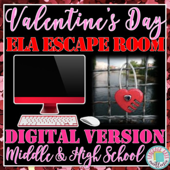 Preview of Valentine's Day ELA Digital Escape Room