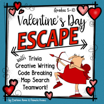 Preview of Valentine's Day ESCAPE ROOM Activity