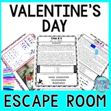 Valentine's Day ESCAPE ROOM - Reading Comprehension - Febr