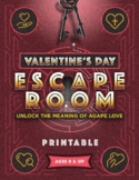 Valentine's Day ESCAPE ROOM: Print & Go Bible-Based Activity!