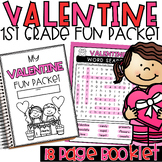 Valentine's Day Early Finisher Fun Packet | 1st Grade | Pu