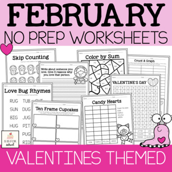 Preview of Valentine's Day Early Finisher Packet {No Prep Packet 1st Grade}