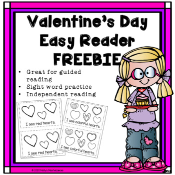Preview of Valentine's Day Easy Reader FREEBIE
