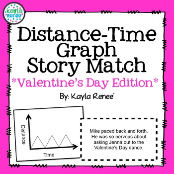 Preview of Valentine's Day Edition: Distance-Time Graph Story Match