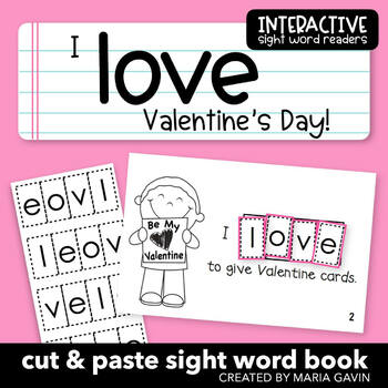 Preview of Valentine's Day Emergent Reader for Sight Word LOVE: "I Love Valentine's Day!"