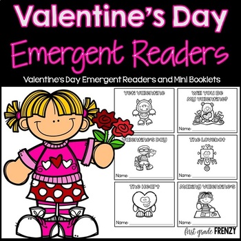 Preview of Valentine's Day Emergent Readers