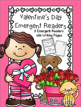 Preview of Valentine's Day Emergent Readers with Writing Paper {Kindergarten}