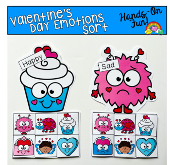 Preview of Valentine's Day Emotions Sorting Activities
