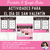 Valentine's Day Engaging Activities for Spanish Class Bundle