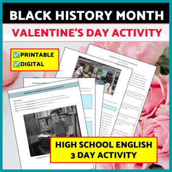 Preview of Valentine's Day English Short Story High School & Black History Month Activities