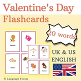 Valentine's Day English Flashcard | English Valentine's Da