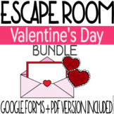 Valentine's Day Escape Room BUNDLE ⎢ Printable + Digital -