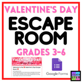 Valentine's Day Escape Room | Grades 3-6