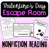 Valentine's Day Escape Room ELA Digital Breakout for Readi