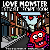 Valentine's Day Escape Room Math & ELA Printable Activities
