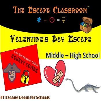 Preview of Valentine's Day Escape Room (Middle-High School) | The Escape Classroom