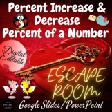Valentine's Day Escape Room Percent Increase & Decrease & 
