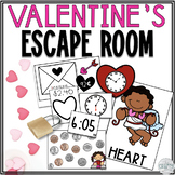 Valentine's Day Escape Room - Valentine's Day Math - Telli
