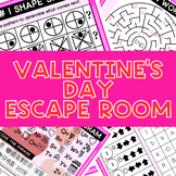 Valentine's Day Escape Room for Kids, Grades 1-6