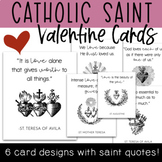Valentine's Day Exchange Cards - Catholic Saint Quotes Bla