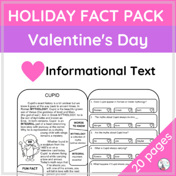 Valentine's Day Fact Pack - History, Symbols, Traditions - Reading & Writing