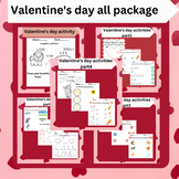 Valentine's Day February Worksheets, Activities, Exercises
