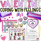 Valentine's Day Feelings Coping Skills SEL Counseling Less