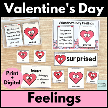 Preview of Valentine's Day Feelings or Emotions Activities for Speech & Language Therapy