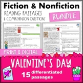 Valentine's Day Fiction and Nonfiction Reading Passages BUNDLE