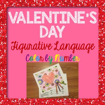Preview of Valentine's Day Figurative Language Color by Number
