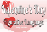 Valentine's Day Figurative Language Task cards (metaphor, 