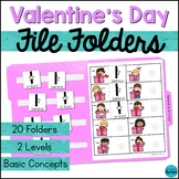 Special Education Valentine's Day File Folder Games & Acti