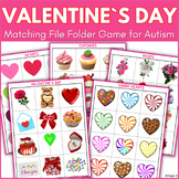 Valentine`s Day File Folder Game Special Education Matchin