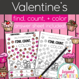 Valentine's Day Find, Count, and Color!