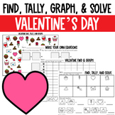 Valentine's Day Find, Tally, Graph, & Solve