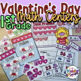 Valentine's Day First Grade Math Centers