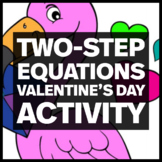 Two Step Equations - Middle School Math Valentine's Day Co
