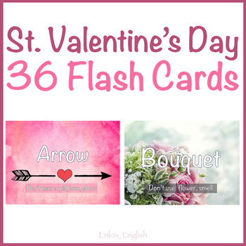 Preview of Valentine's Day Flash Cards ESL