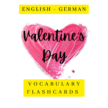 Preview of Valentine's Day Flashcards: English - German