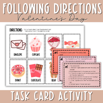 Preview of Valentine's Day Following Directions Activity | February Early Finisher
