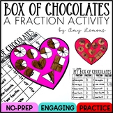 Valentine's Day Craft for Fractions - Valentine Box of Cho