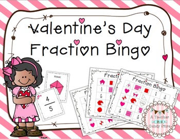 Preview of Valentine's Day Fraction Bingo